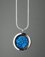 Necklace with blue stones